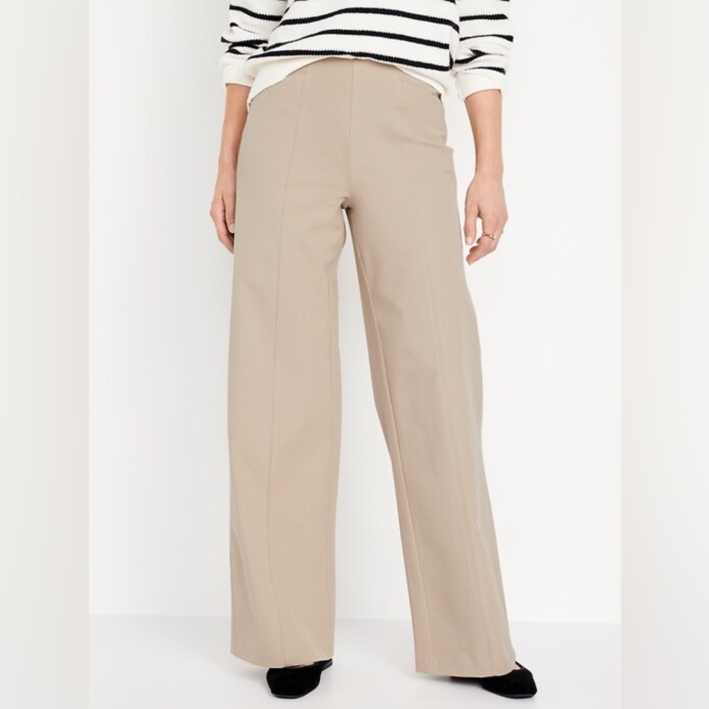 High Waisted Pull-on Super Wideleg Pixie Pants